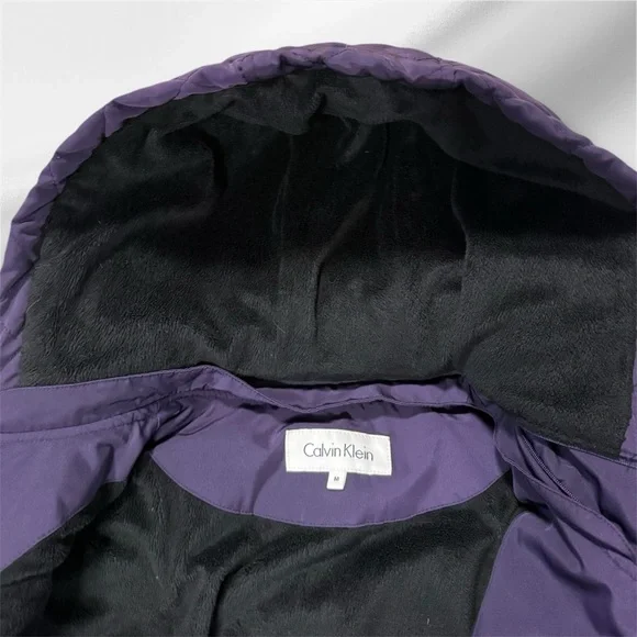 Calvin Klein Deep Purple Hooded Jacket - Picture 4 of 6